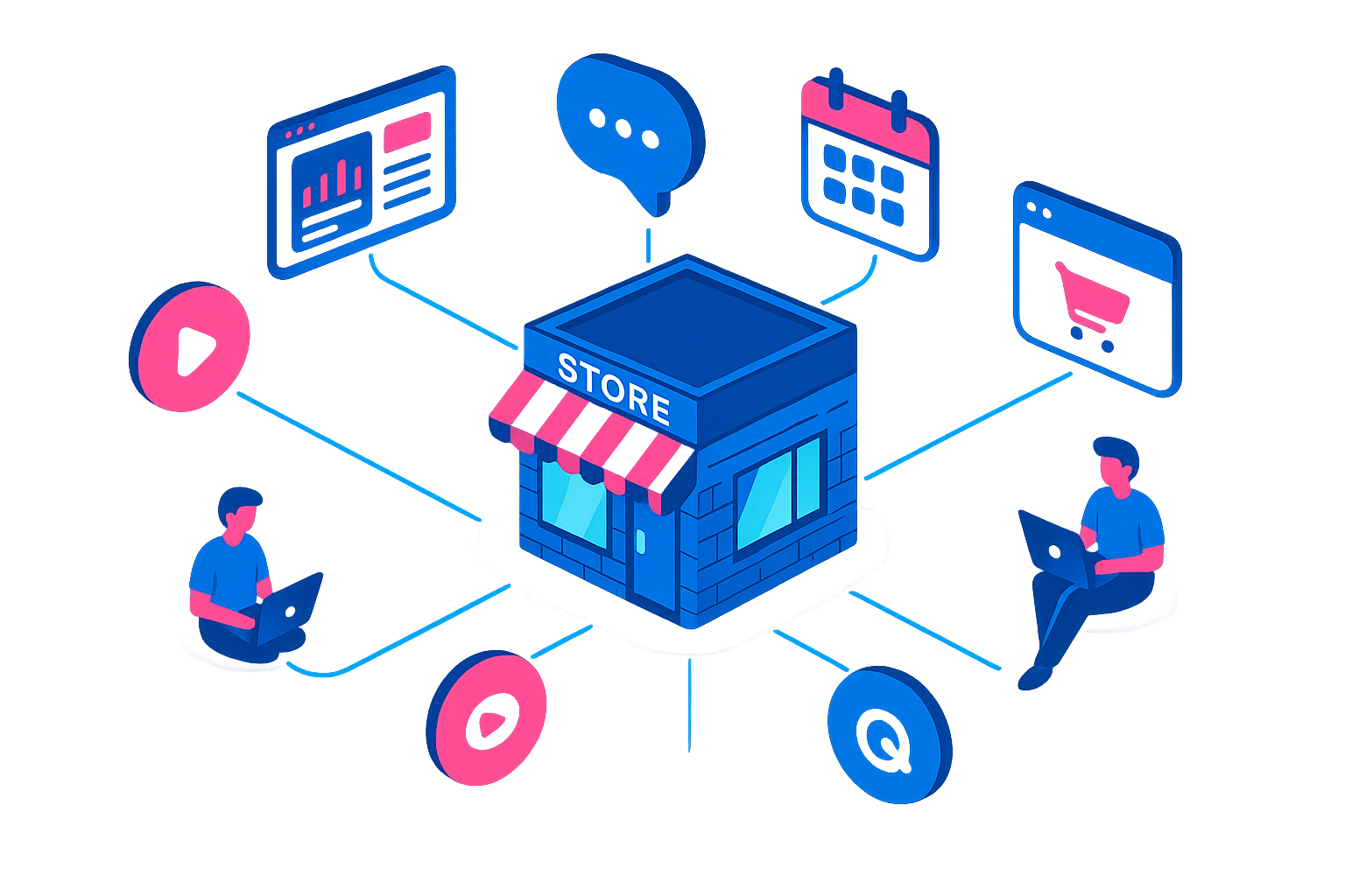 Digital Solutions Illustration